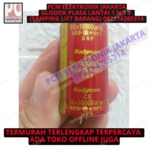 elco 10000uf 10000 uf 10.000uf 10.000 50v 50volt 50 volt rubycon merah