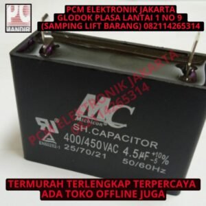 kapasitor capacitor ac 4.5uf 450volt 450v 450vac 450 vac kotak mc