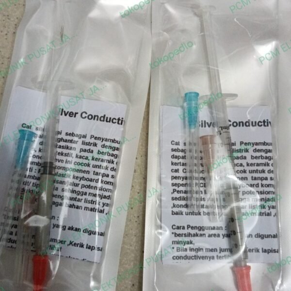 1002 silver conductive paint penyambung jalur pcb stik ps  0.5ml 0.5 m