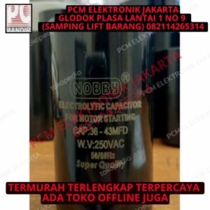 kapasitor starting 36-43uf 125v 125volt 125 vol 36-43 uf 43mfd nobby