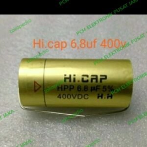 kapasitor nonpolar hi cap gold hicap 6.8 uf 6,8 400v 400 volt 400 vdc