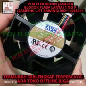 exhaust fan kipas pendingin AVC DATA0838B8S 48 volt 8 cm ball bearing