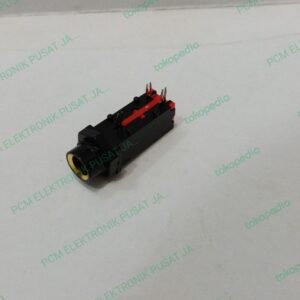 1561 socket soket jack  kepala konektor akai female 3pin pcb merah