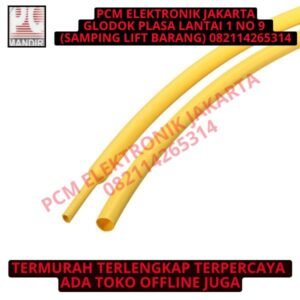 Heatshrink Kuning Ecer 5 mm @ 1 meter ( Selongsong Bakar )
