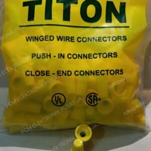 2572 titon winged wire connector alat penyambung kabel kuning 2mm 2 mm