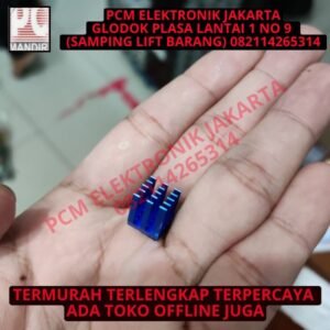 heatsink heat sink pendingin ic raspberrydll biru metalic+perekat