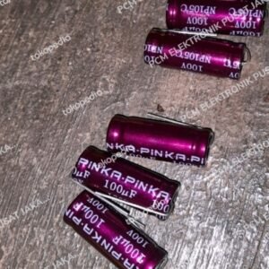 kapasitor nonpolar non polar elco 100 uf mikro 100 volt 100v ka pin