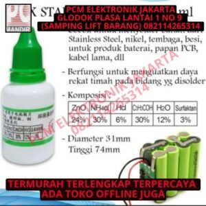 gr flux fluk stainless steel 30ml siongka besi baterai songka solder