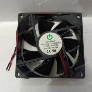 2096 fan kipas ohana 12v 12volt 12 volt 2pin 2 pin 8cm 8 cm 8x8 2w