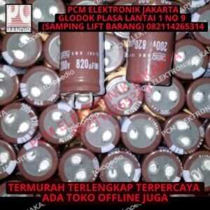 elco elko 820uf 200v 200volt 200 volt nippon chemicon asli original