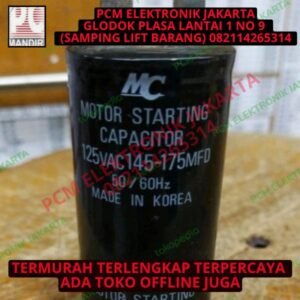 kapasitor starting 145-175uf 125 125volt 125 volt 175 uf 175mfd mc