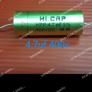 kapasitor nonpolar hi cap gold hicap 4.7uf 4,7uf 400v 400volt 400vdc