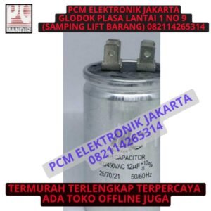 kapasitor ac mc bulat almunium 12uf 12 uf 450v 450vac 450 vac