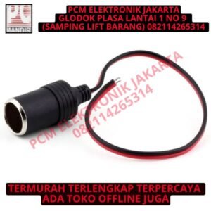 New Socket Lighter + Kabel Tebal Female Lighter Socket Mobil