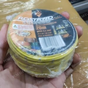 kabel automltive bintik 0.5mm 0,5mm 0.5 0,5 mm 20 meter rostand kuning