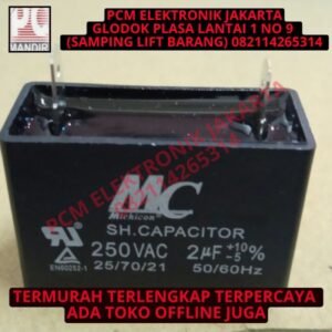 kapasitor capacitor ac 2uf 2 uf 250volt 250v 250vac 250 vac kotak mc