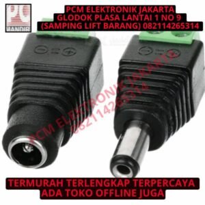 gr jack sepasang dc male female set jack terminal baut