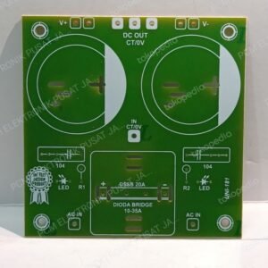 2466 papan pcb sirkuit regulator audio 2 elco besar
