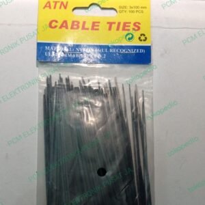 2601 cable ties kabel tis 10cm 10 cm 100mm 100 mm hitam black 100pcs