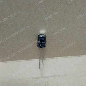 7844 kapasitor elco 10uf 10 uf 63v 63volt 63 volt itt korea