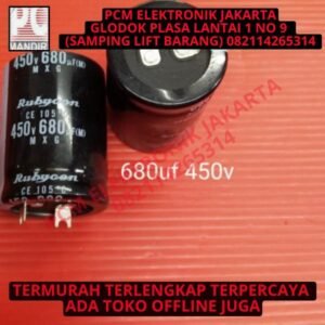 elco elko rubycon rubicon kapasitor 680uf 450v 680 uf 450 volt 450volt