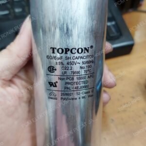 kapasitor capacitor ac topcon 60/6uf 60uf + 6uf running 450v 450vac