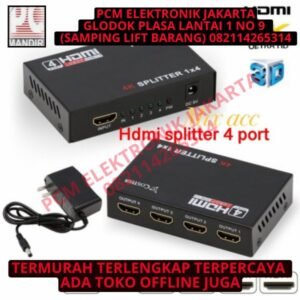 hdmi spliter splitter 4port 4way 4 port way plus adaptor