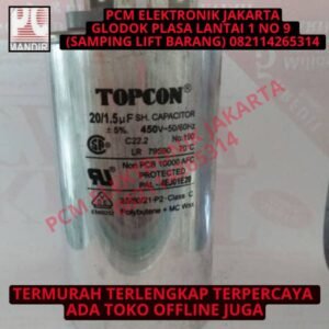 kapasitor capacitor ac running topcon 20+1.5uf 20uf+1.5 uf 3kaki 3pin