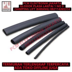 Heat Shrink Selongsong Selang Kabel Bakar 4 mm Ecer 1 Meter