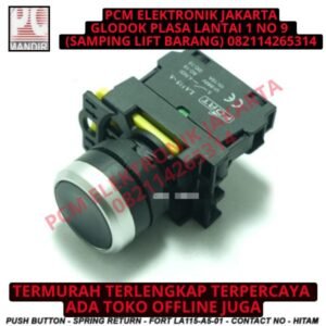 Push Button - Spring Return - FORT LA115-A5-10 - CONTACT NO - Hitam