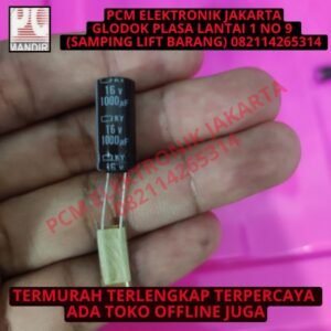 elco khusus 1000uf 16v panjang 19mm diameter 8mm asli jepang