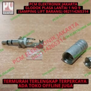 kepala jack audio mini stereo 2garis 2 garis besi nikel nickel 3.5mm
