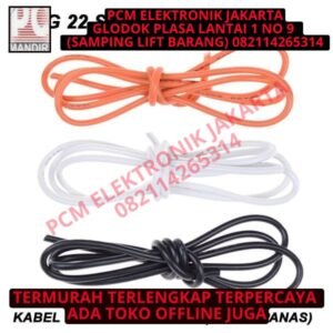 Kabel Silicone Flexible (Tahan Panas) AWG 22 Ecer @ 1 Meter - Merah
