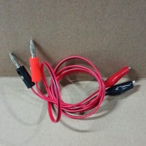 8992 kabel konektor banana 4mm 4 mm to ke aligator clip buaya 1m