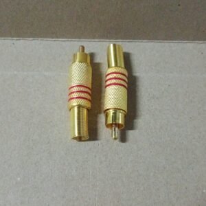 9103 jack jeck kepala colokan rca audio gold merah hitam besi