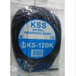 9126 kss spiral kabel cable wrapping band ks-12bk 12mm 12 mm hitam black