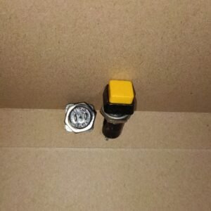 9174 saklar switch swit push on klakson 16mm 16 mm plastik panjang kuning