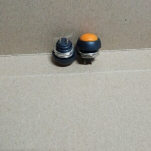 9186 saklar sakelar switch swit push on klakson 16mm 16 mm plastik waterproof orange