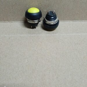 9191 saklar switch swit push on klakson 16mm 16 mm plastik waterproof kuning