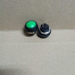 9200 saklar switch swit push on klakson 16mm 16 mm plastik waterproff hijau