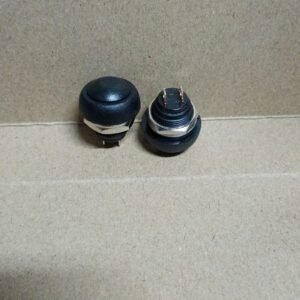 9206 saklar switch swit push on klakson 16mm 16 mm plastik waterproof hitam