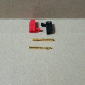 9232 jack jek jeck banana kecil mini 2mm 2 mm gold set merah hitam