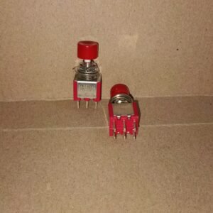 9592 push on button klakson model togle toggle 6p 6pin 6kaki 6 pin kaki merah kecil