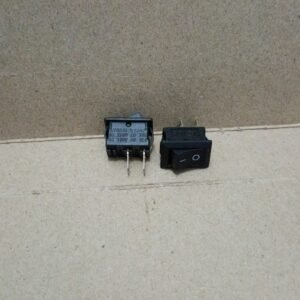 8061 saklar sakelar rocker switch swit on off kecil mini 2pin 2kaki hitam