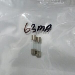 8106 fuse sekring sekering kaca glass 63ma 6 ma 0.063a 5x20