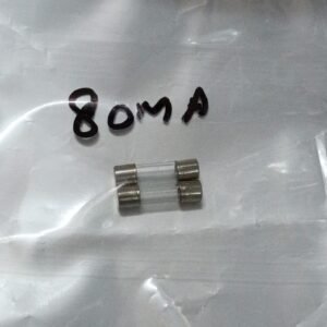 8108 fuse sekring sekering kacaglass 80ma 80 ma 0.08a 5x20