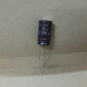 8166 kapasitor elco 2700mf 2700 mf 35v 35volt 35 volt nippon chemicon