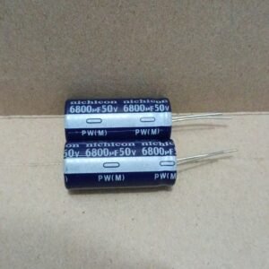 8206 kapasitor elco elko 6800uf 6.800uf 6800 6.800 uf 50v 50volt 50 volt nichicon jepang