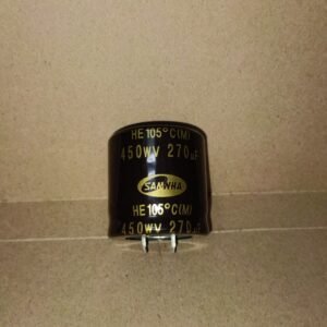 8241 kapasitor capacitor elco elko 270uf 270 uf 450wv 450 wv 450v 450volt volt samwha jepang