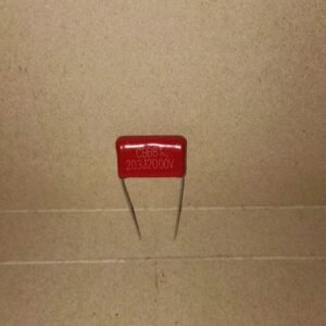 8243 kapasitor capacitor milar mylar merah red 2000v203j 2000v 203j 203 20nf 20 nf